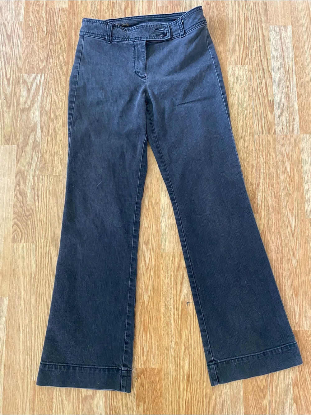 Faded Black Curvy Bootcut Jeans